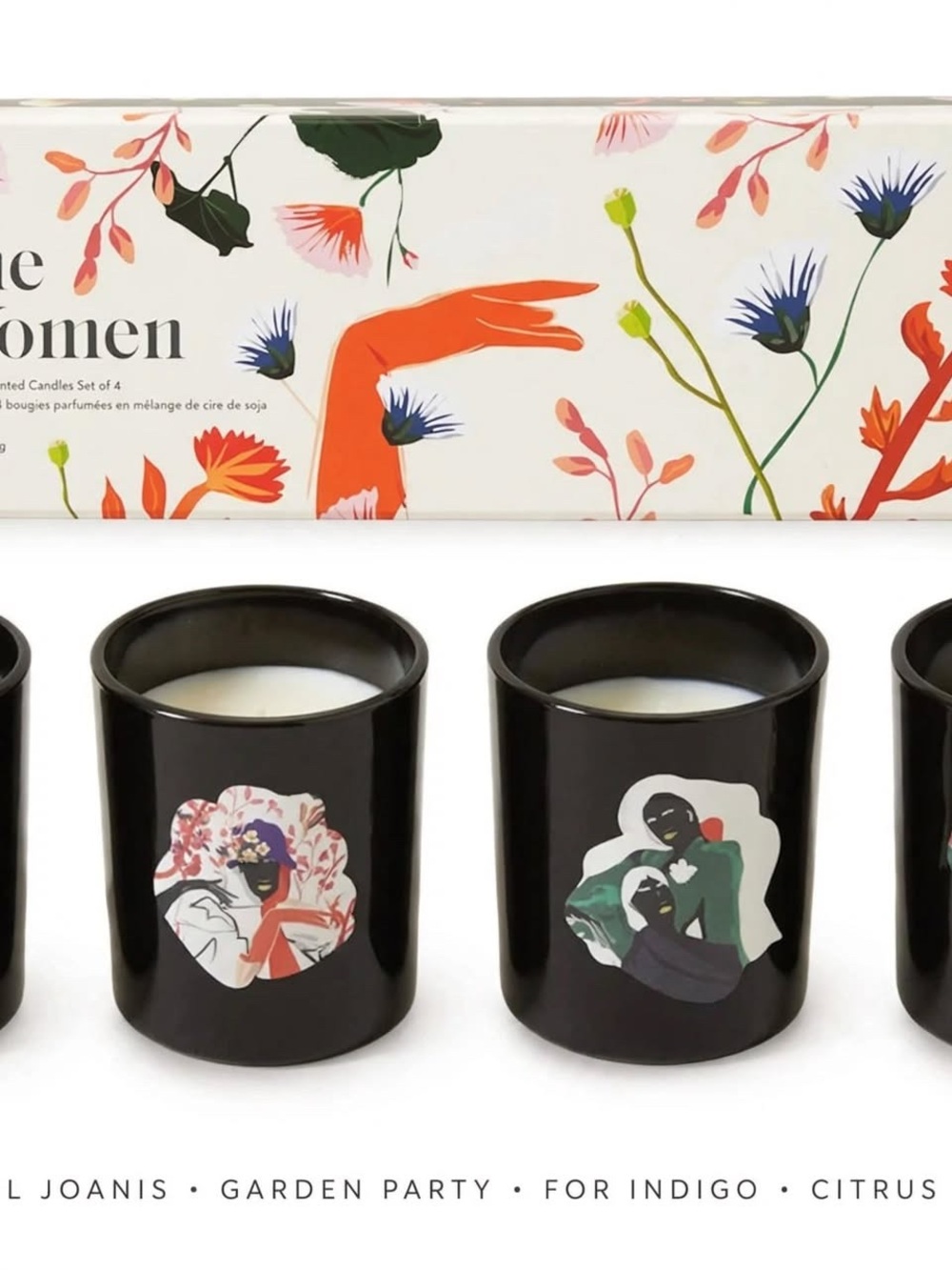 Black Glass Votive Candle Set - Assorted Scents
